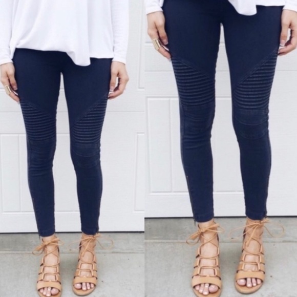 NEW - Biker Skinny Jeans size 12 - Picture 3 of 7